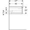 Geberit Waschtischunterschrank iCon 750x247x476mm lava matt/Griff lava matt