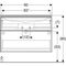 Geberit Waschtischunterschrank iCon 900x630x480mm m Möbel-WT we hochglanz/Gr