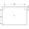 Geberit Lichtspiegel OPTION BASIC SQUARE LED-Bel oben Alu eloxiert 1200x900x32mm