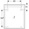 Geberit Lichtspiegel OPTION BASIC SQUARE LED-Bel oben Alu eloxiert 600x700x32mm