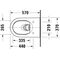 Duravit Wand-WC-Set BENTO STARCK BOX HygieneFlush ti. 370x570mm HG weiß