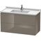 Duravit Waschtischunterbau L-CUBE 469x1020x558mm taupe supermatt