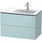 Duravit Waschtischunterbau L-CUBE 550x820x481mm Be rechts weiß supermatt