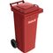 Müllgroßbehälter 80l HDPE rot fahrbar,n.EN 840 SULO