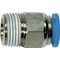 Gerade Steckverschraubung Bl.Ser.AG R 1/8 Zoll SW 14mm kon.8mm 5mm RIEGLER - VPE: 10