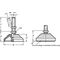 Kunststoff-Gelenkfuß GN 344 d1 80 mm,d2 M 16mm l1 138mm l3 24mm GANTER