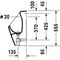 Duravit Urinal D-CODE RIMLESS 305x290mm Zul v hinten ohne Fliege weiß
