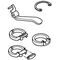 Grohe Ersatz-Hebel f Euromix m Klemmbacken chr