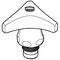 Grohe Oberteil 3/8" Trecorn-Griff Mark blau chr - VPE: 10