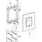 Grohe WC-Betätigung SKATE C 156x197mm alpinweiß