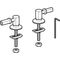Geberit Scharnier passend zu 4U WC-Sitz 574400 verchromt