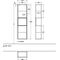 V&B Hochschrank FINION 418x1516x270mm Ans L Regal gls wh wh ma