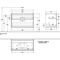 V&B Waschtischunterschrank FINION 1000x603x501mm AP Gl bl ma gls wh lacq.