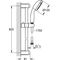 GROHE Brausestangenset Tempesta 100 BSt 600mm chr