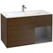 V&B Waschtischunterschrank FINION 996x591x498mm Regal anthr. ma Wln ven
