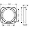 HG Verlängerungsrosette d= 157mm chrom