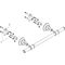 Haltestange AXOR MONTREUX 463mm, Wandmontage chrom