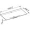 Keuco Keramik-Waschtisch EDITION 11 m 1L-Boh 1055x17x538mm we