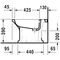 Duravit Stand-Bidet 1930 m ÜL HLB 355x600mm 1 Hahnloch weiß