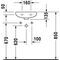 Duravit Handwaschbecken DURAPLUS COMPACT m ÜL HLB 365x265mm HL-Vorstich weiß