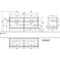 V&B Waschtischunterschrank FINION 1600x603x501mm Abdpl Glas wh Matt Peony
