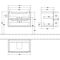 V&B Waschtischunterschrank SUBWAY 2.0 f Schrank-WT 787x520x449mm Glossy White