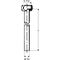 SCHELL Kupferrohr-Garnitur PETIT 1/2Zoll ÜM mit Dichtung d= 10mm 300mm chrom