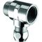 SCHELL T-Stück chrom mit Quetschverschraubung 1/2Zollx10mm - VPE: 25