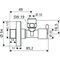 SCHELL Design-Eckventil PINT 1/2Zoll chrom