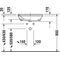 Duravit Halbeinbauwaschtisch DURASTYLE m ÜL HLB 550x455mm 1 Hahnloch weiß