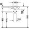Duravit Handwaschbecken D-CODE m ÜL HLB 360x270mm 1 Hahnloch links weiß