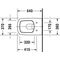 Duravit Wand-WC DURASTYLE tief, 370x540mm weiß WG