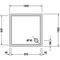 Duravit Quadrat-Duschwanne STARCK SLIML mit Antislip 1000x1000x50mm weiß
