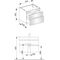 Keuco Waschtischunterbau EDITION 400 700x546x535mm we/we
