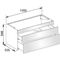 Keuco Waschtischunterbau EDITION 400 1050x546x535mm we hgl we hgl