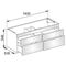 Keuco Waschtischunterbau EDITION 400 1400x546x535mm cash
