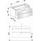 Keuco Waschtischunterbau EDITION 400 1050x546x535mm o HL-Boh we hgl