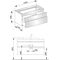 Keuco Waschtischunterbau EDITION 400 1050x546x535mm m HL-Boh we
