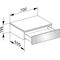 Keuco Sideboard EDITION 400 Fronthöhe 180mm 700x199x535mm weiß