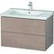 Duravit Waschtischunterbau L-CUBE 820x481x555mm eiche kaschmir