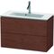 Duravit WTU Compact L-CUBE 550x820x391mm amerikanisch nussbaum