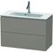 Duravit WTU Compact L-CUBE 550x820x391mm basalt matt