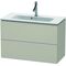 Duravit WTU Compact L-CUBE 550x820x391mm taupe