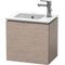 Duravit Waschtischunterbau L-CUBE 294x420x400mm Ans links eiche kaschmir