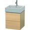Duravit Waschtischunterbau L-CUBE 544x484x459mm mediterrane eiche