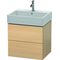 Duravit Waschtischunterbau L-CUBE 544x584x459mm mediterrane eiche