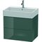 Duravit Waschtischunterbau L-CUBE 544x684x459mm dolomiti grey hochglanz