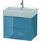 Duravit Waschtischunterbau L-CUBE 544x684x459mm stone blue hochglanz