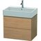 Duravit Waschtischunterbau L-CUBE 544x684x459mm europäische eiche