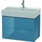 Duravit Waschtischunterbau L-CUBE 544x784x459mm stone blue hochglanz